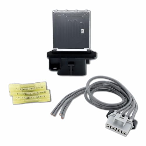 Image of 973-582 Manual AC Control Blower Motor Resistor with Wire Harness Compatible with 2005 2006 2007 2008 2009 2010 2011 2012 2013 2014 2015 2016 2017 Toyota Tacoma Replace RU1435 4P1650 8713804050