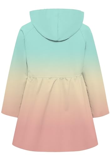 Image of Betusline Girl's Single Breasted Trench Coat Hooded Dress Coat Outerwear, 2-14 Years