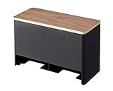 山崎実業(Yamazaki) 分別 サニタリー収納 ホルダー ブラウン 約W26.2×D11.7×H16.6cm リン RIN お洒落に収納 取出し簡単 仕切り付き 6040