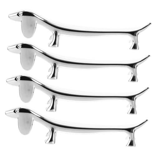 BIUDECO 4個合製箸置き 小犬デザイン 食卓用カトラリーホルダー 箸 ナイフ