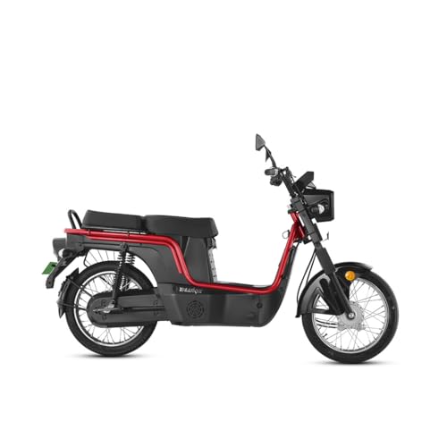 Image of Kinetic Green E-Luna X3 Plus High Speed Electric Scooter with charger - Mulberry Red - Ex-Showroom