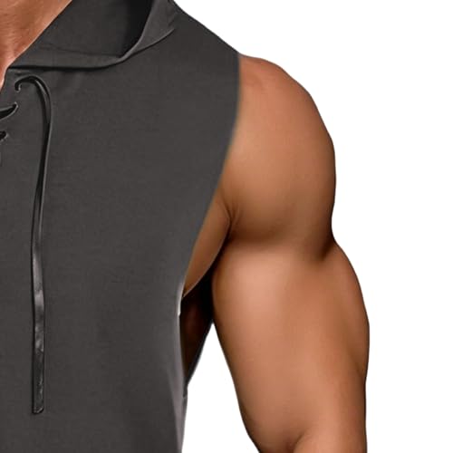 Chaleco con capucha para hombre para entrenar al aire libre 6