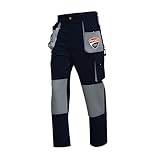 Diese Arbeitshose hat hochfestes Gewebe mit ausgezeichneter Verschleißfestigkeit.