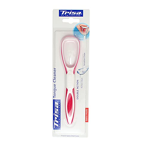 Trisa Tongue Cleaner Double Action (Assorted Color)