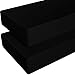 NTBAY 2 Pack Microfiber Fitted Crib Sheets, Cozy and Soft Solid Color Toddler Sheets, 28 x 52 Inches, Black