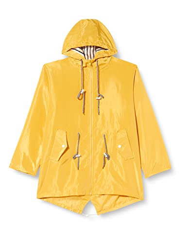 XOXSION Chubasquero para mujer, monocolor, para exterior, de gran tamaño, con capucha, resistente al viento, impermeable, resistente al sol, transpirable, chaqueta softshell, C amarillo., M Cover