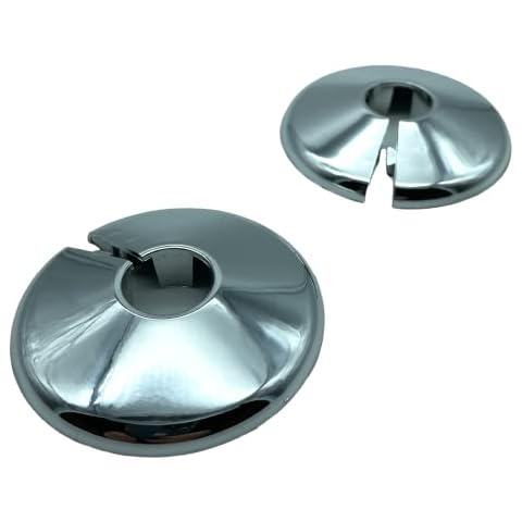 2 Talon Chrome Pipe Covers for Tidying Pipes Cover