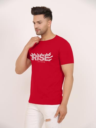 Image of LEOTUDE Men's Half Sleeve Regular Fit Tshirt | Tshirt for man