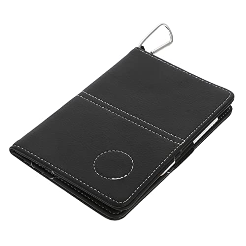 BRIGHTFUFU Stylish Golfing Recording Scorebook Pu Leather Compact Size Scorecards from Sweat and Scratches