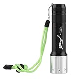 [Super luminoso e duraturo] La lampadina LED per torcia ad alto lume fornisce una luce brillante, un potente Lumen genera un proiettore brillante di ampia area o un riflettore perfettamente focalizzato su una distanza del raggio. Spotlight intenso per l'osservazione a lungo raggio. to/Sport acquatici/Immersione Snorkeling/Illuminaz