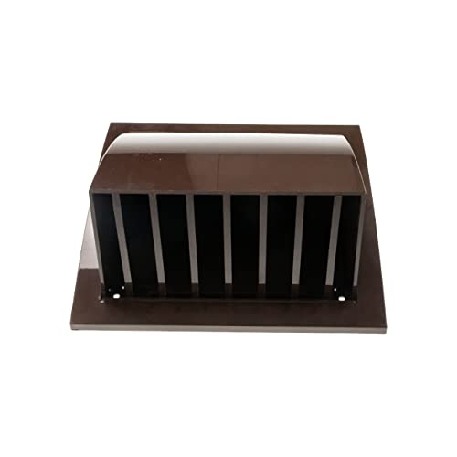 Repa Market 6 Inch / 150mm Exhaust Hood Vent with Rain Cover, Brown ABS Plastic Wall Air Vent Cover - Image 4