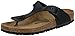 Birkenstock Classic Gizeh Birko-Flor Damen Zehentrenner, Schwarz (Schwarz Lack), 40 EU