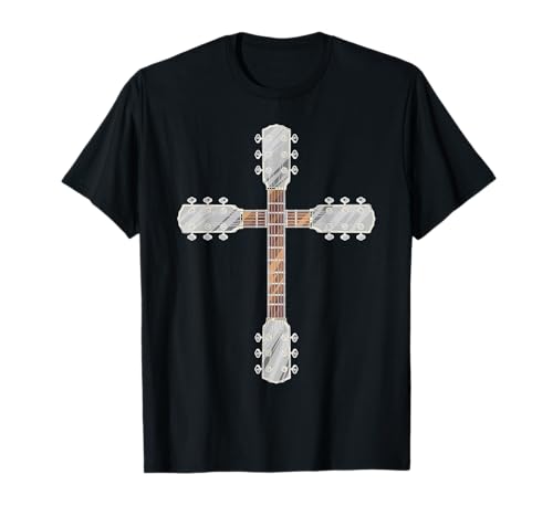 Cool Christian Guitar Cross | Funny Musician Guitarist Gift T-Shirt