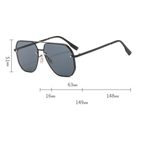 Retro Square Sunglasses for Women Fashion Pilot Sunglasses Men Punk Shades Outdoor Gradient UV Protection Eyewear4
