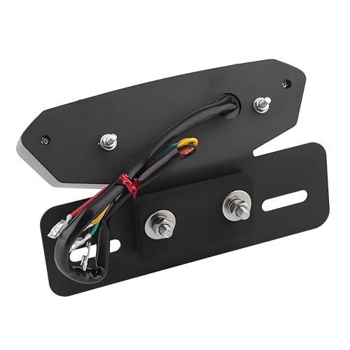 Image of Universal Led Motorcycle Tail Lamp Turn Signal Light Brake Number Plate Holder Light (Light Color- Yellow, Red) Pack of 1