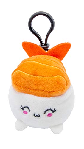 Joy Toy - Sushi Plushi Nigiri avec crevette (brodé) en Peluche Clip on 7 cm