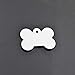 Sublimation Blanks Company 20 pcs Dog Bone Pet ID Tag Sublimation Blanks. 2-Sided Aluminum (Mini), White