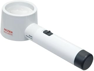 Reizen Maxi-Brite Illuminating Stand Magnifier 5X -2.4 inch -60MM Lens - Very Brite Illumination