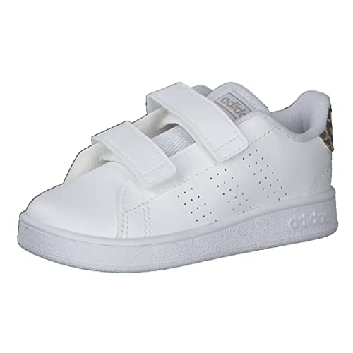 Adidas Advantage I, Scarpe da Ginnastica Unisex - Bambini, Ftwr White/Real Pink S18/Ftwr White, 20 EU