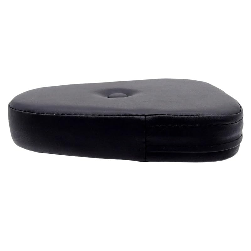 Moto siège dossier coussin en PU synthétique noir pour custom