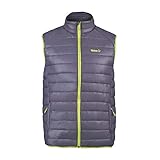 Caliente, relleno Mount Loft Izas Davos Chaqueta De Fibra Ultraligera, Hombre, Gris Oscuro/Lima, XS