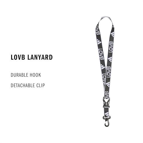 Image of adidas Unisex Adult Lanyard for Keys, ID Badge Holder, Keychain with Breakaway Buckle