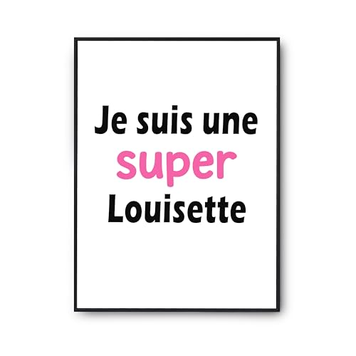 Affiche Louisette 2 poster citation humour cadeau anniversaire imprimé en France