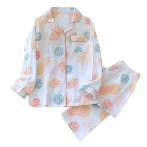 Pijama kimono de mujer para mañanas relajadas en casa con gasa de algodón