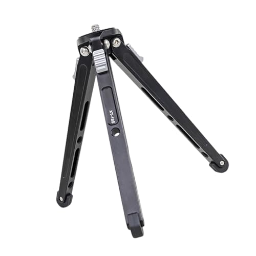Hkfgdjdl Trípodes de aluminio para cámara, teléfono, escritorio, con capacidad de carga de 6 kg, altura ajustable de 20 mm y 140 mm