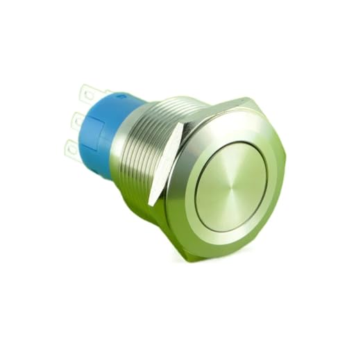 Bouton de verrouillage 22mm 1NO1NC plat commutateur étanche en acier
