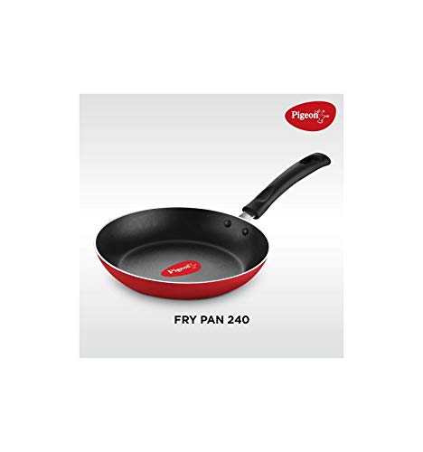 Pigeon Favourite 7 Piece Gift Set Non-Stick Coated Comes with Fry Pan, Kadhai, Lid, Sauce Pan, Spatula, Tadka Pan and a Tawa - Gas Stove Compatible (Red) view 2