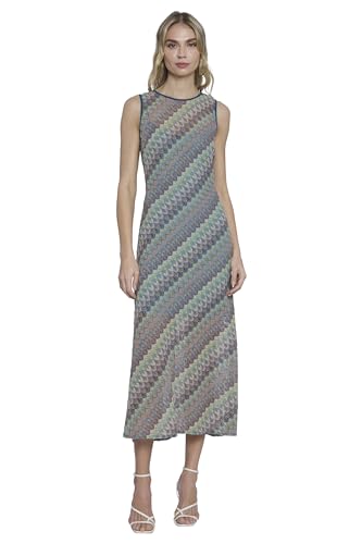 Image of Donna Morgan Women's Sleeveless Midi Dress for Women | Summer Semi-Sheer Wedding Guest Womens Dresses