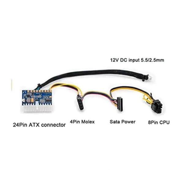 PicoPSU con cable DC 12V 200W 24Pin ATX para Mini ITX miniatura 3