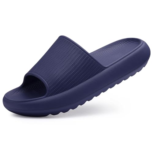 Image of Comwarm Cloud Slide Sandals for Women Men Ultra Comfort Recovery Pillow Slippers Soft Summer Beach Shoes with Low Arch Support