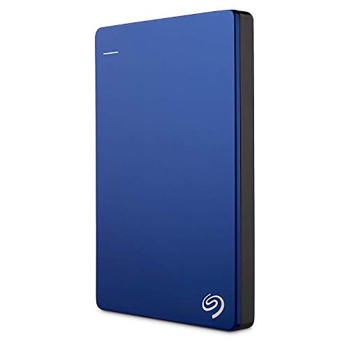 Image of Seagate 2TB Backup Plus Slim (Blue) USB 3.0 External Hard Drive for PC /Mac with 2 Months Free Adobe Photography Plan