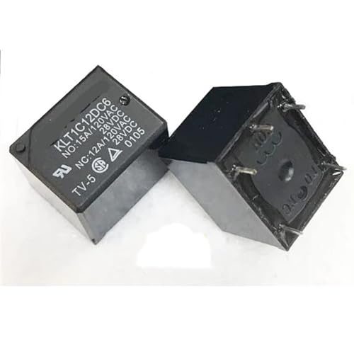 Relé KLT1C12DC6 15A 12V de alta capacidad y 5 pines para fijación segura