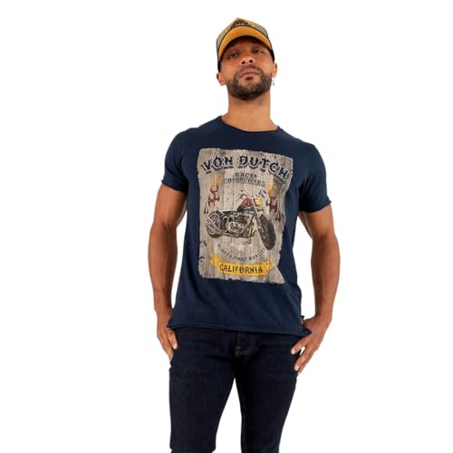 T shirt homme col rond en pur coton haut de gamme regular
