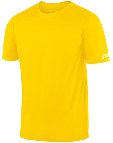 ASICS Men's Circuit 7 Warm-Up Shirt, Gold, Large