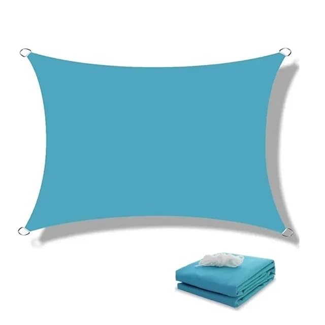 Auvent d'extérieur bleu lac 200x400cm avec toile haute résistance pour abri