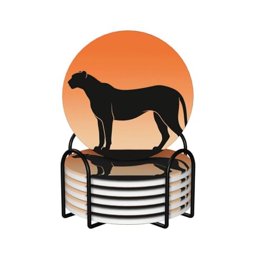 Sous-verres céramique absorbants avec support pour table basse - 2