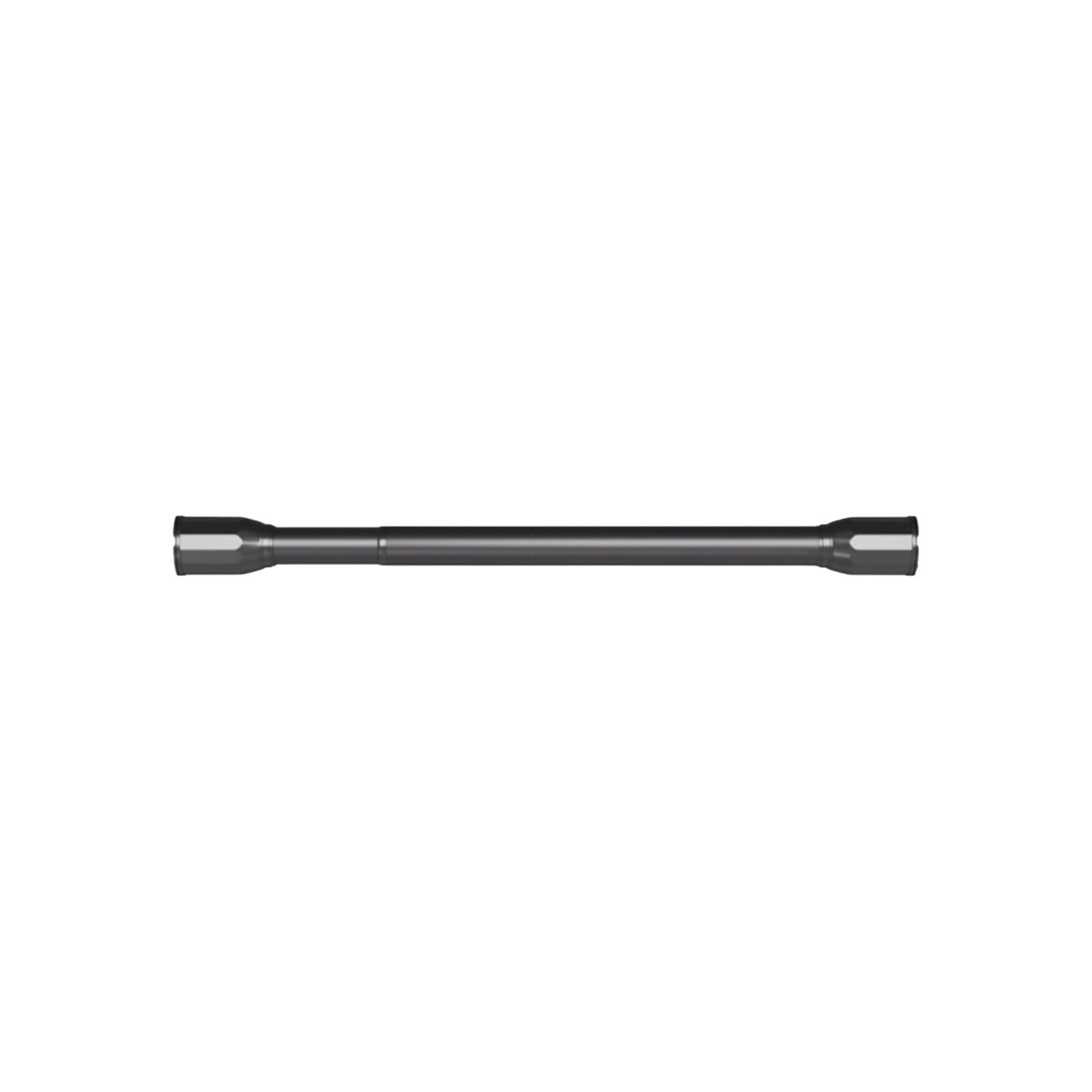 Adjustable Carbon Steel Shower Curtain Rod Retractable Sturdy Easy To Install Wardrobe Hanging Pole No Drilling Required stable(Nero,50-70cm)