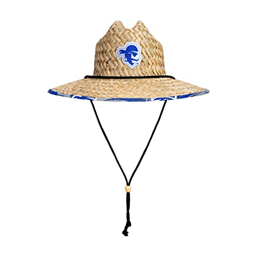 Image of FOCO NCAA Mens NCAA College Team Logo Floral Straw Sun Hat