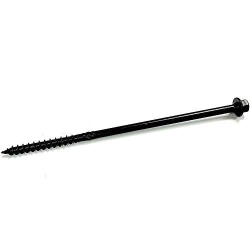 Image of Big Timber BL146-25#14 x 6 in. Hex Head Black Log Screws (25-Pack)