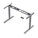 So individuell wie Sie – Elektrisches Tischgestell stufenlos höhenverstellbar von 60 bis 127 cm. Ideal auch für sehr große / kleine Menschen – Die großzügig Variable Gestellbreite von 106 bis 180 cm ermöglicht den Einsatz von Tischplatten mit 110 bis 220 cm Länge und einer Plattentiefe von 60 bis 90 cm