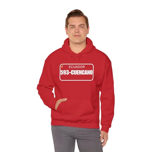 Sweatshirt Ecuador souvenir camiseta pullover rouge avec capuche