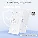 [UL Listed] Cable Matters 10-Pack Low Profile 1-Port Keystone Jack Wall Plate, RJ45 Wall Plate for Keystone Jacks in White