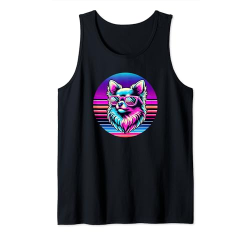 Chihuahua Dogs Vaporwave Themed Débardeur