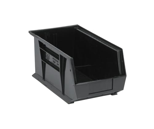 QUANTUM STORAGE SYSTEMS QUS240BR Ultra Stack & Hang Recycled Plastic Heavy Duty Part Organizer Black Bins 15