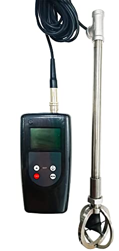 Hfbte Flow Speed Meter Water Flow Rate Meter Liquid Flow Velocity Measurement Instrument For Open Channel Flow With Speed Range 0.01-5.00M/S Hall Velocity Rotation Sensor Pole Positioning Measurement #TOP8
