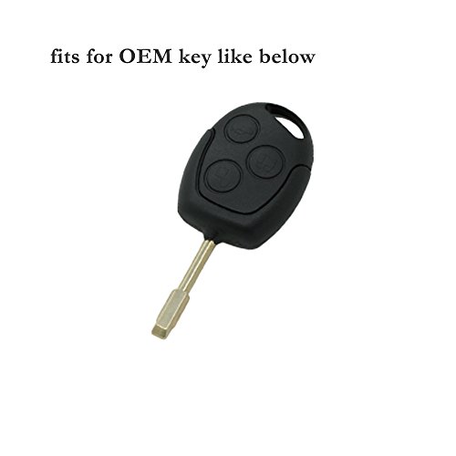 BROVACS Silicone Cover Protector Case Holder Skin Jacket Compatible with FORD 3 Button Remote Key Fob CV2707 Deep Blue - Image 3